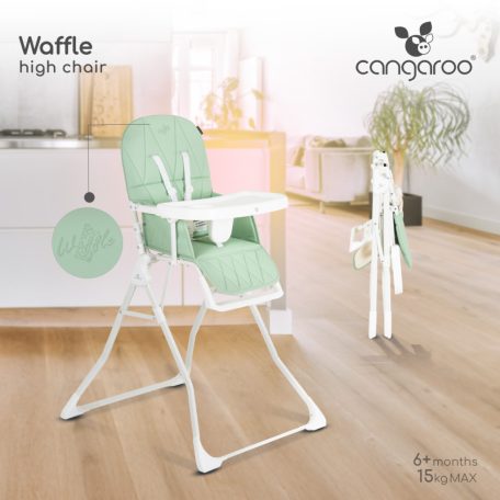 Cangaroo Waffle fix etetőszék - Zöld