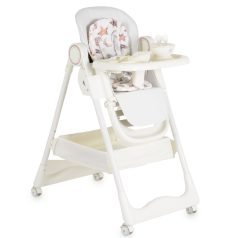   Moni SURPRISE multifunkciós etetőszék (ajándék szilikon tányérral, evőeszközzel, előkével) - Fehér 