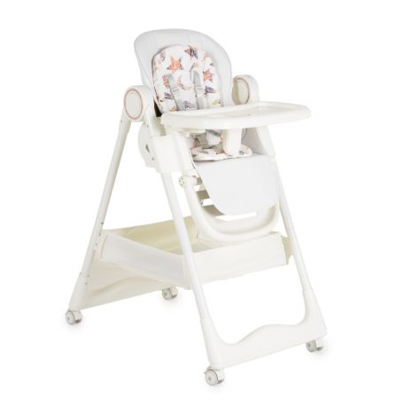 Moni SURPRISE multifunkciós etetőszék (ajándék szilikon tányérral, evőeszközzel, előkével) - Fehér 