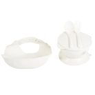 Moni SURPRISE multifunkciós etetőszék (ajándék szilikon tányérral, evőeszközzel, előkével) - Fehér 