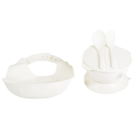 Moni SURPRISE multifunkciós etetőszék (ajándék szilikon tányérral, evőeszközzel, előkével) - Fehér 
