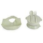 Moni SURPRISE multifunkciós etetőszék (ajándék szilikon tányérral, evőeszközzel, előkével) - Zöld