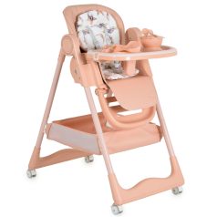   Moni SURPRISE multifunkciós etetőszék (ajándék szilikon tányérral, evőeszközzel, előkével) - Pink