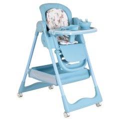   Moni SURPRISE multifunkciós etetőszék (ajándék szilikon tányérral, evőeszközzel, előkével) - Kék