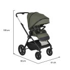 Cangaroo Joker 3:1 multifunkciós babakocsi szett 22kg-ig - Olive/Green
