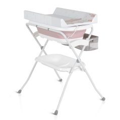   Cangaroo Como 2 in 1 pelenkázó állvány Összecsukható káddal - rózsaszín 