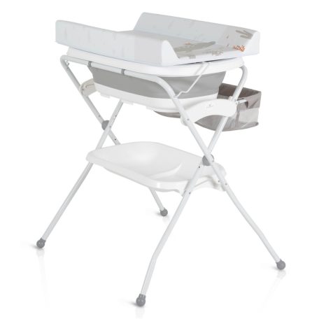 Cangaroo Como 2 in 1 pelenkázó állvány Összecsukható káddal - szürke