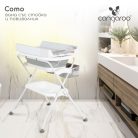 Cangaroo Como 2 in 1 pelenkázó állvány Összecsukható káddal - szürke