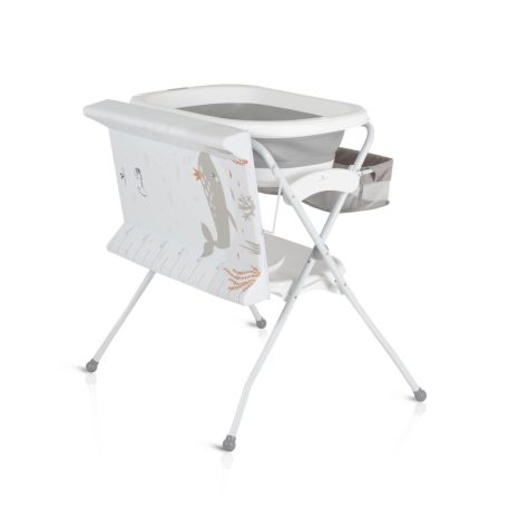 Cangaroo Como 2 in 1 pelenkázó állvány Összecsukható káddal - szürke