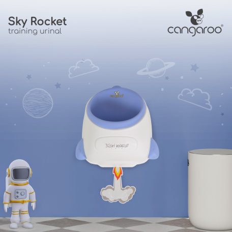 Cangaroo Rocket kisfiú tanuló piszoár - Kék