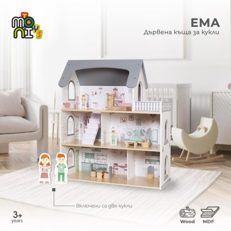 Moni Toys EMA babaház 61x26x71 сm