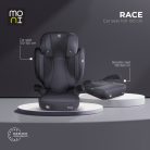 Moni Race biztonsági autósülés I-Size 100-150cm - szürke