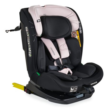 Moni Vamos Isofix autós ülés 360 forgatható (40-150 cm) - Baby pink
