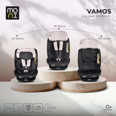   Moni Vamos Isofix autós ülés 360 forgatható (40-150 cm) - Baby pink