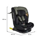 Moni Vamos Isofix autós ülés 360 forgatható (40-150 cm) - Military green