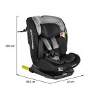Moni Vamos Isofix autós ülés 360 forgatható (40-150 cm) - Stone gray
