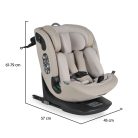 Cangaroo GTS Prémium 360° fokban forgatható autósülés (40-150cm) - Bézs 