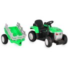 Moni Dallas elektromos traktor utánfutóval 140 cm - Zöld