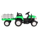 Moni Dallas elektromos traktor utánfutóval 140 cm - Zöld