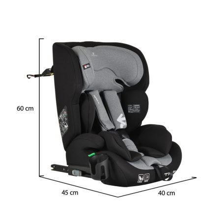 Cangaroo Trip biztonsági autósülés 76-150cm - Intense gray