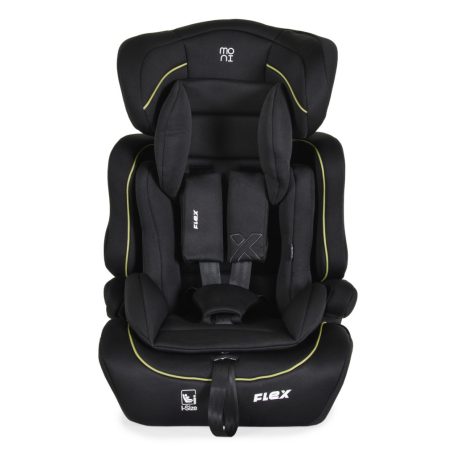 Moni Flex biztonsági autósülés 76-150cm - Fekete/zöld 