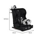 Moni Security isofix biztonsági autósülés 76-150cm  - Fekete