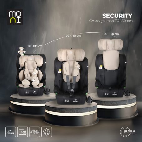 Moni Security isofix biztonsági autósülés 76-150cm  - Bézs