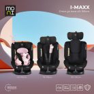 Moni i-Maxx i-Size Isofix gyermekülés (40-150 cm) - Rózsaszín 