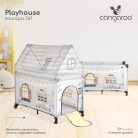 Cangaroo Playhouse 2 szintes utazóágy - szürke 