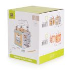 Moni Toys  fa activity kocka xilofonnal, drót pályával - rózsaszín 