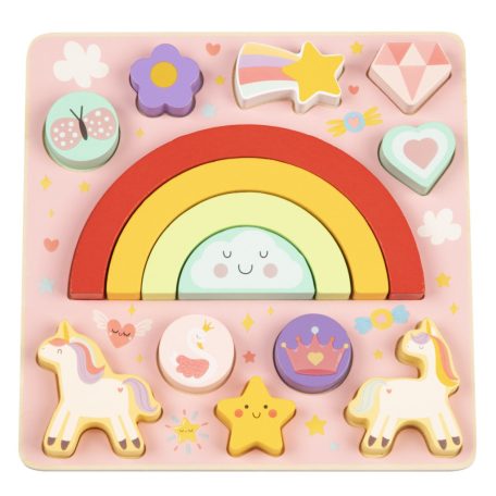 Moni 2IN1 balance puzzle Unicornis szivárvány