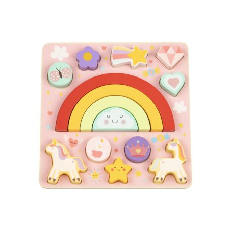 Moni 2IN1 balance puzzle Unicornis szivárvány