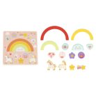 Moni 2IN1 balance puzzle Unicornis szivárvány