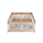 Moni Game Zone összecsukható járóka szőnyeggel, 60 labdával 120x120cm - Bézs