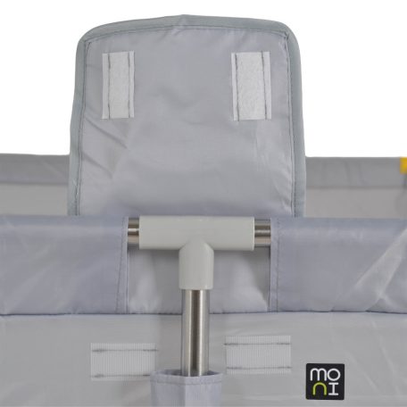 Moni Game Zone összecsukható járóka szőnyeggel, 60 labdával 120x120cm - Szürke