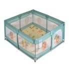 Moni Game Zone összecsukható járóka szőnyeggel, 60 labdával 150x200cm - Menta