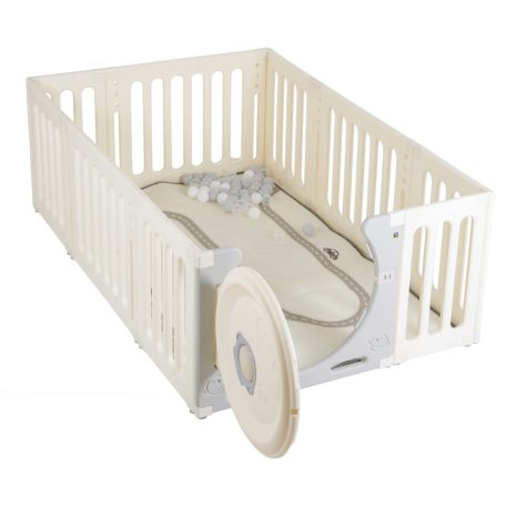 Moni Cubby Land óriás kerítés, karám játszószőnyeggel és 50 db színes labdával