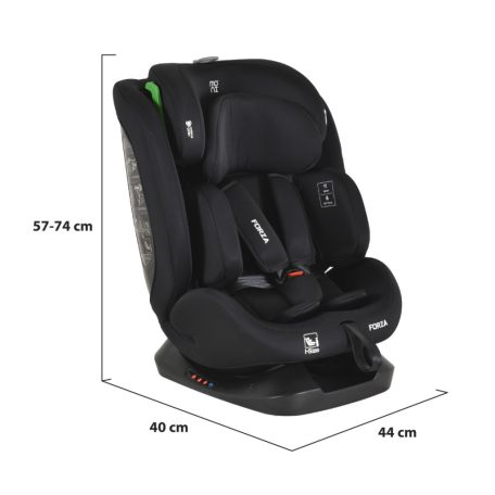 Moni Forza autósülés (40-150cm) isofix nélkül - Black