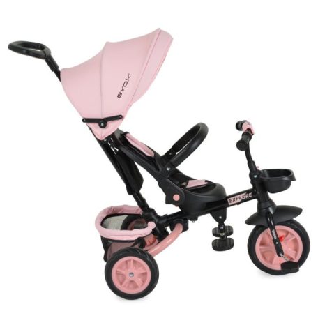 Byox Explore tricikli összecsukható (forgatható üléssel) - Pink