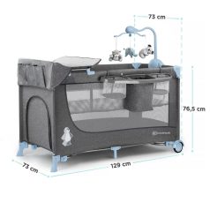 Kinderkraft JOY multifunkciós utazóágy - blue
