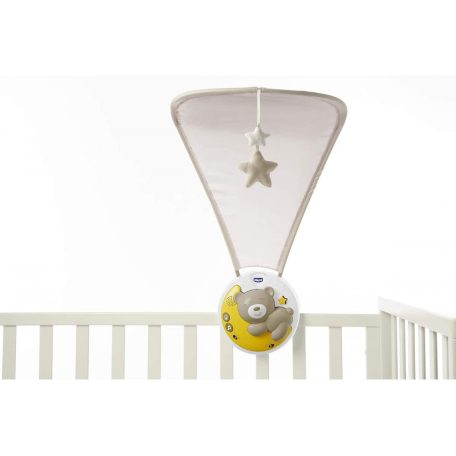 Chicco Next 2 Moon zenélő projektor 3 funkcióval - natural