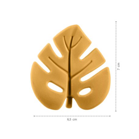 Zopa Szilikon rágóka Leaf - Mustard Yellow