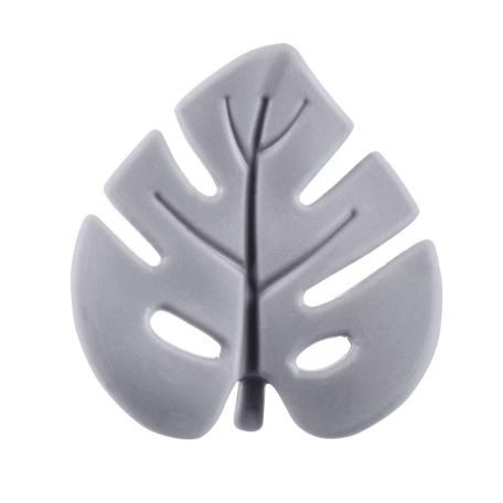 Zopa Szilikon rágóka Leaf - Dove Grey