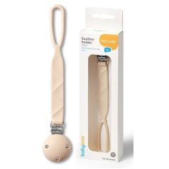 BabyOno szilikon cumitartó lánc - bézs