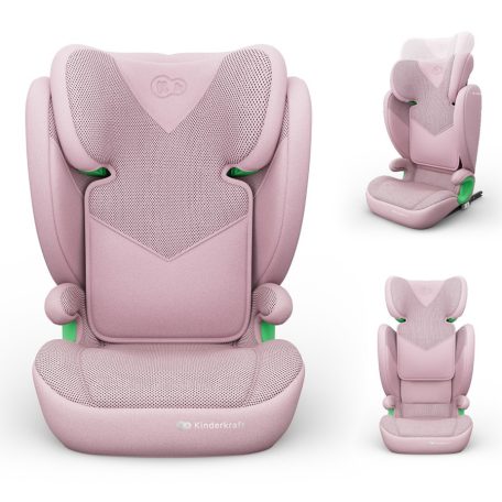KINDERKRAFT Junior Fix 2 Plus i-Size gyermekülés - 100-150 cm - Pink
