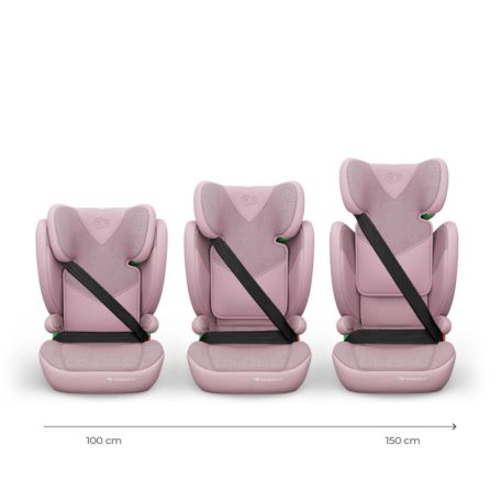 KINDERKRAFT Junior Fix 2 Plus i-Size gyermekülés - 100-150 cm - Pink