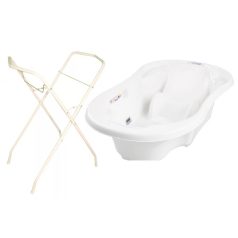 Tega Baby anatómiai kád + állvány - fehér