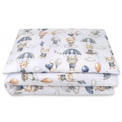 Baby Shop 2 részes babaágynemű - kék lufis állatok