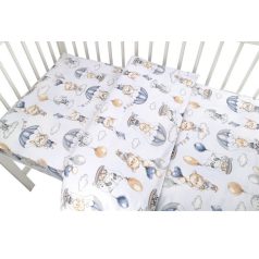 Baby Shop 2 részes babaágynemű - kék lufis állatok
