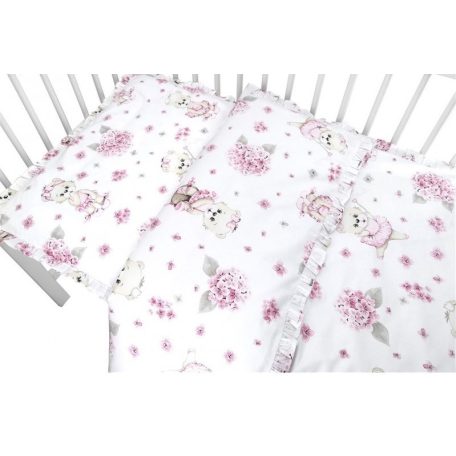 Baby Shop ágynemű huzat 90*120 cm - Balerina maci rózsaszín 